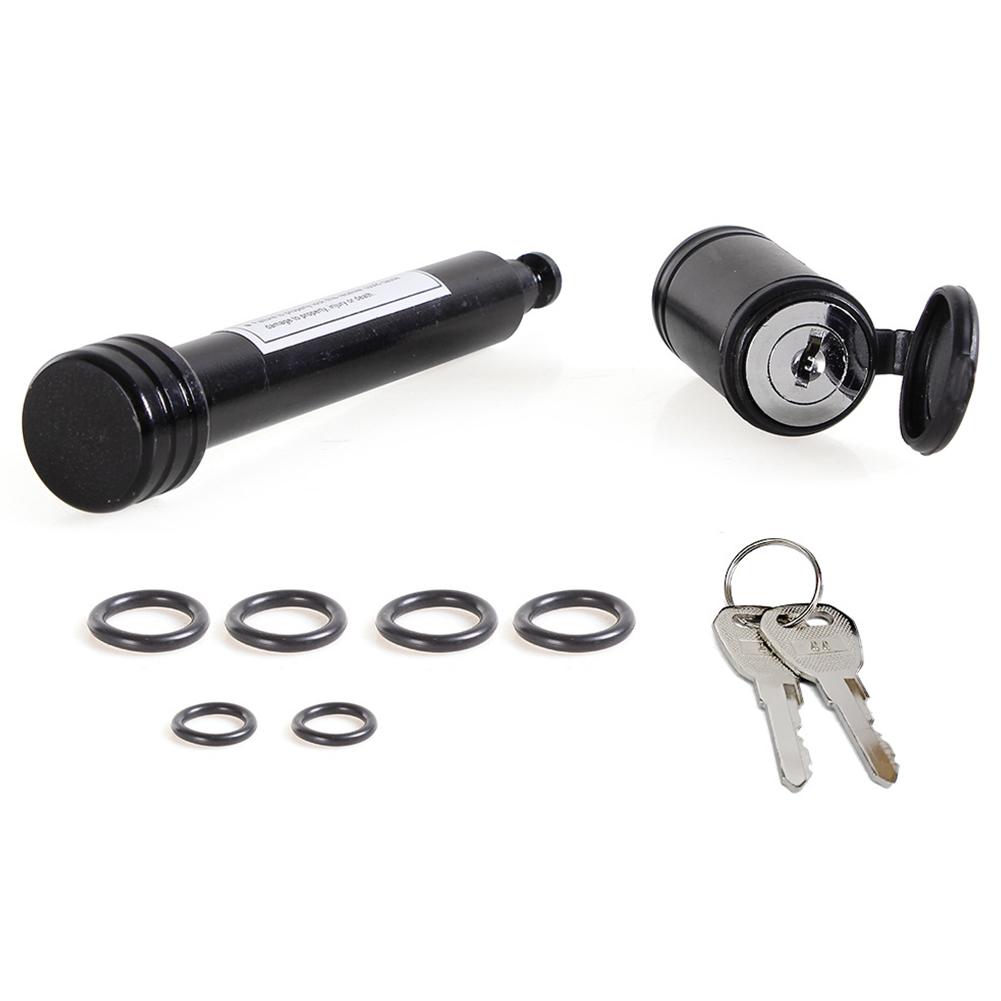 Trailer Hitch Locking Pin Fits 2 Inch Receiver Tow Receiver Hitch Lock 5/8 Inch Pin Anti-Rattle O-Rings for Tow Truck Boat Bike
