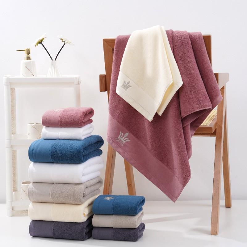 Cotton towel bath towel small bath towel embroidery crown hotel sports bath towel