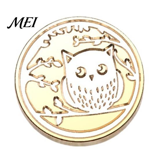 Gift Package Seal Brass Wax Stamp Head, Vintage European Embossed Relief Engraved Wedding Invitation Sealing Head for Envelope Journal Wrapping Retro