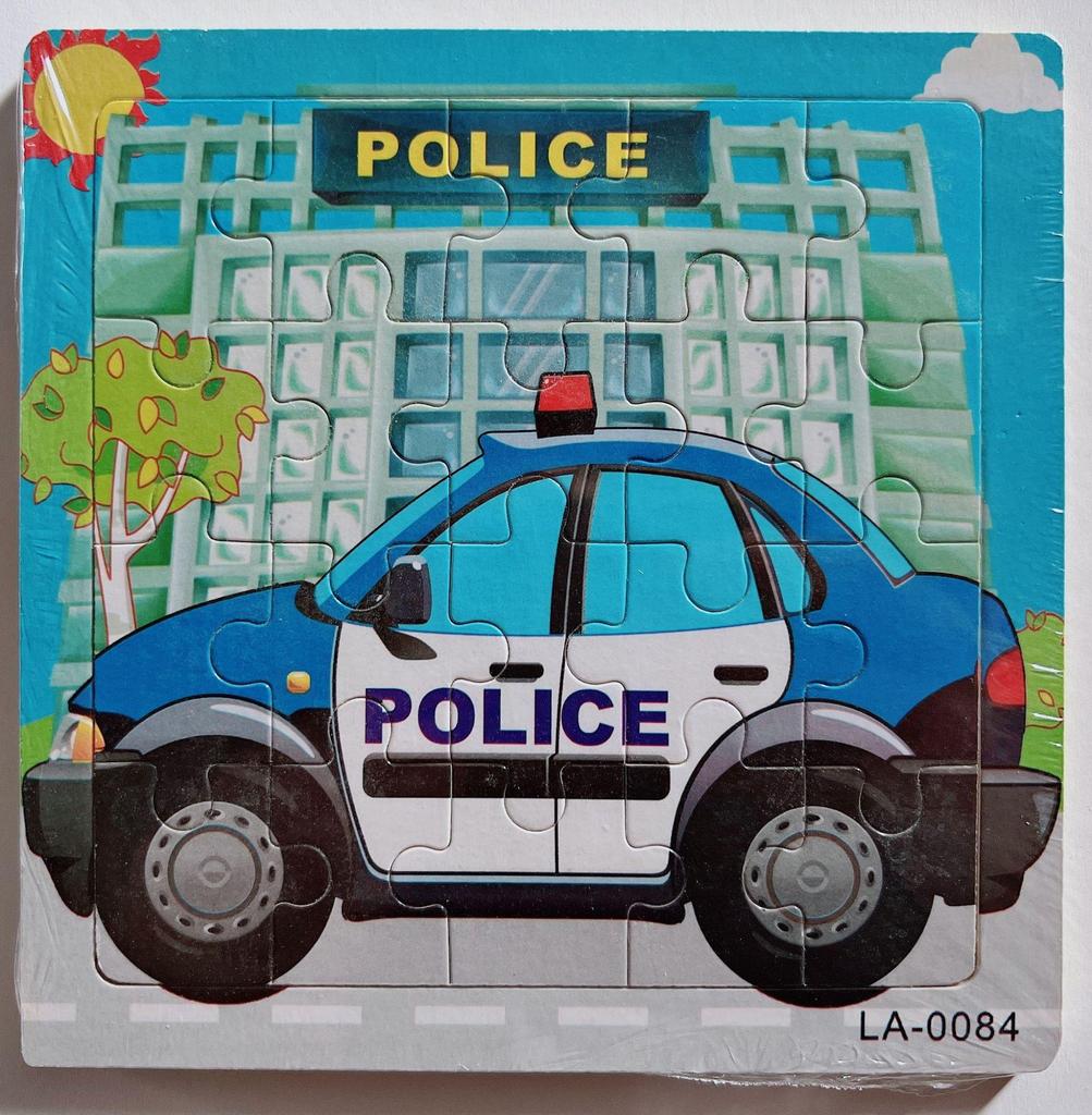 20-Piece Wooden Kids' Puzzle Board - Cartoon Animals