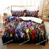 Anime King Of Fighters Bedding Set Duvet Cover Bed Set Quilt Cover Pillowcase Comforter King Queen Size Boys Adult Bedding