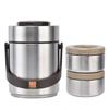 1500ml Large Capacity 304 Stainless Steel Vacuum Insulation Bento Lunch Box Leakproof Food Container