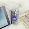 Question Mark Boys and Girls Thickened Anti-fall Stainless Steel Couple Toothbrush Cup Simple Mouthwash Cup Creative Wash Cup