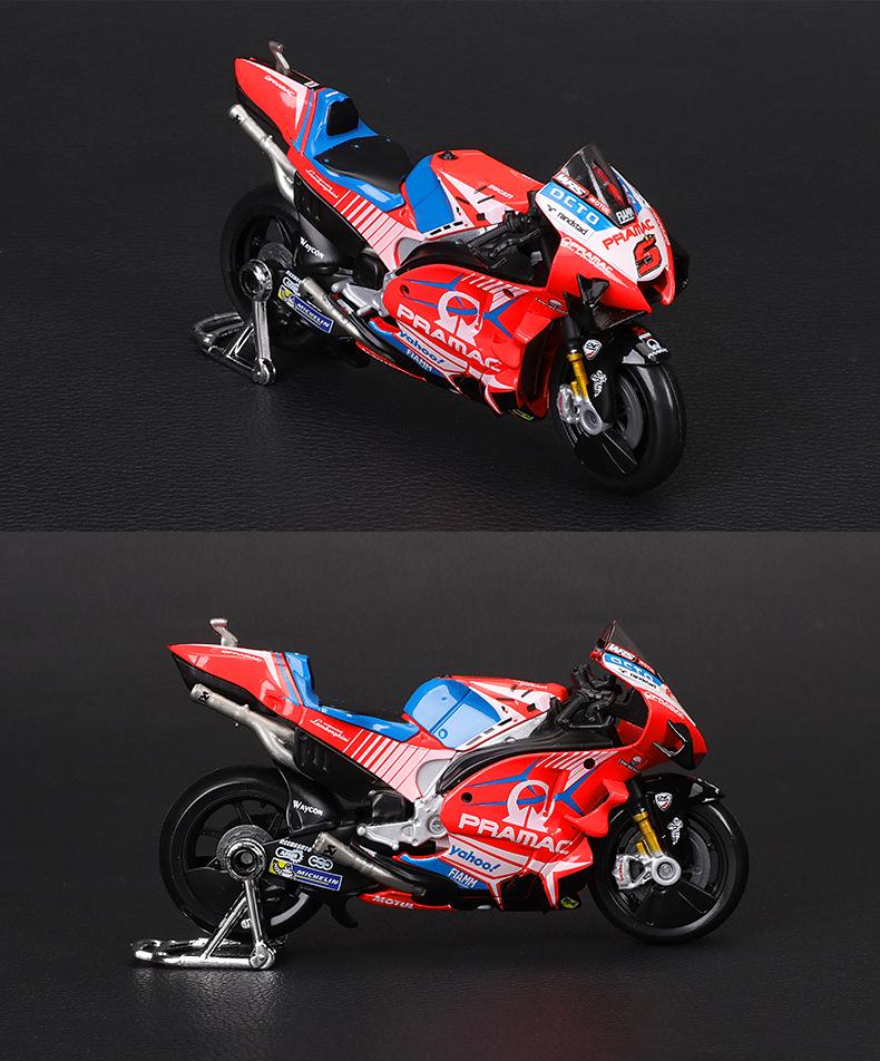 1:18 Scale 2021 Season Ducati, Honda, Yamaha Alloy Motorcycle Model Toy
