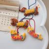 Kawaii Teckel Pluche Pop Cartoon Knuffel Puppy Sleutelhanger Hanger Rugzak Charm Mooie Tas Hanger Decoratie Kinder Cadeaus