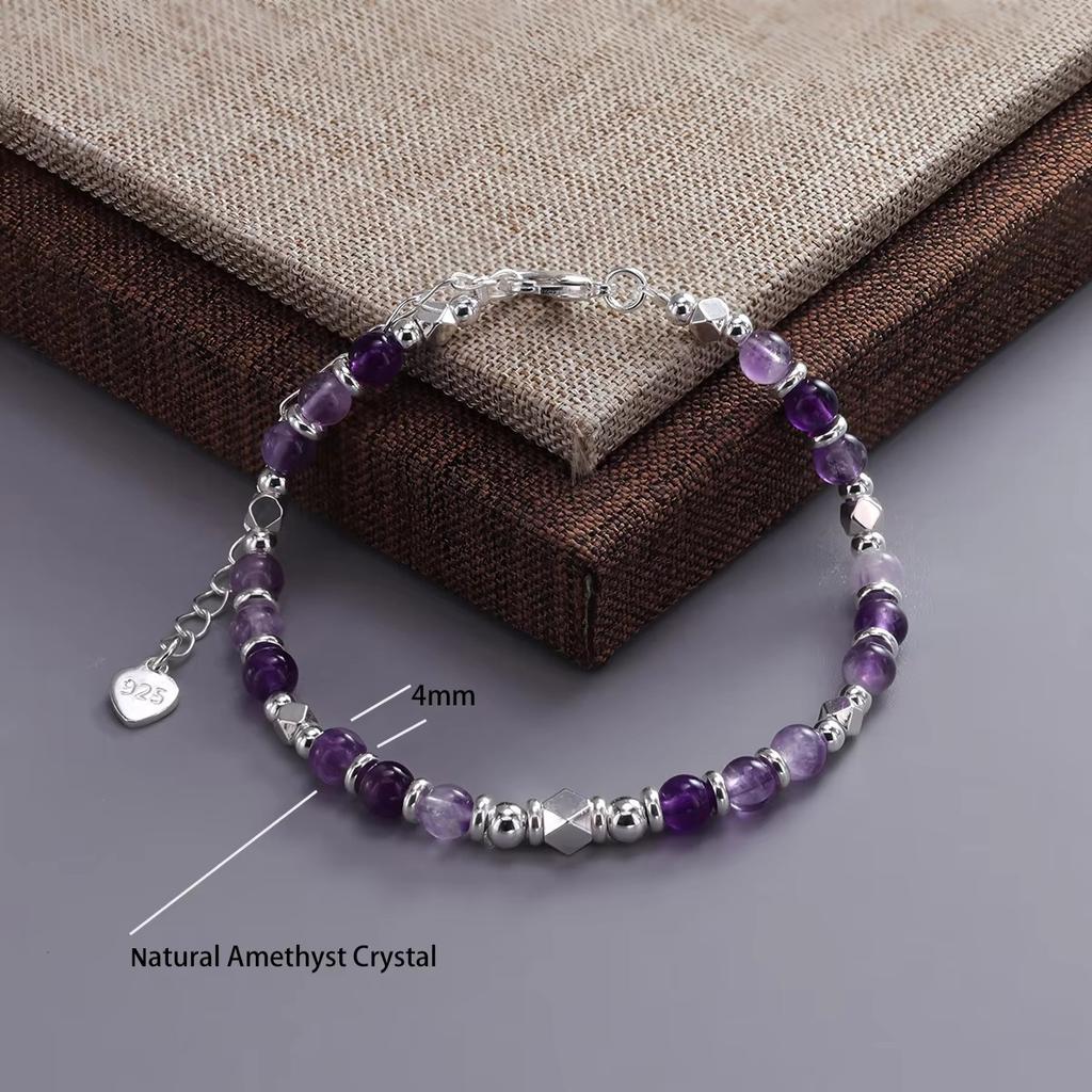 PANJBJ 925 Sterling Silver Red Agate Bead Bracelet for Women Fish Shape Retro Bead Design Versatile Jewelry Gifts Dropshipping
