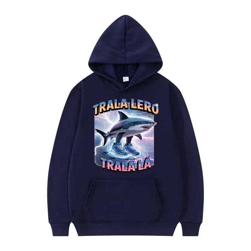 Funny Tralalero Tralala Hoodie Shark with Shoes Italian Brainrot Meme Hoodies Men Women Long Sleeve Harajuku Casual Sweatshirts