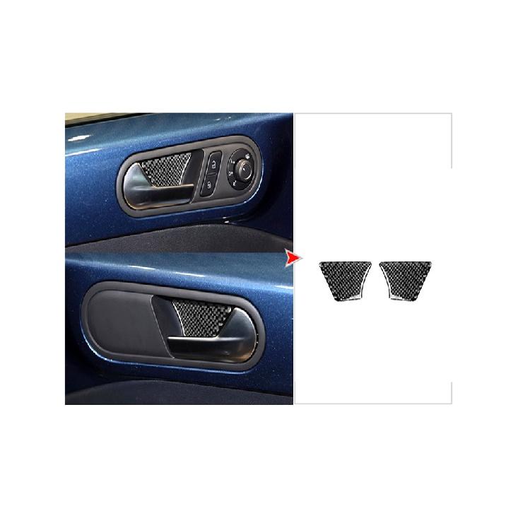 

Автомобильные аксессуары, внутренняя панель из углеродного волокна, подъемная панель, черные наклейки, декоративные для Volkswagen VW Beetle Type 8