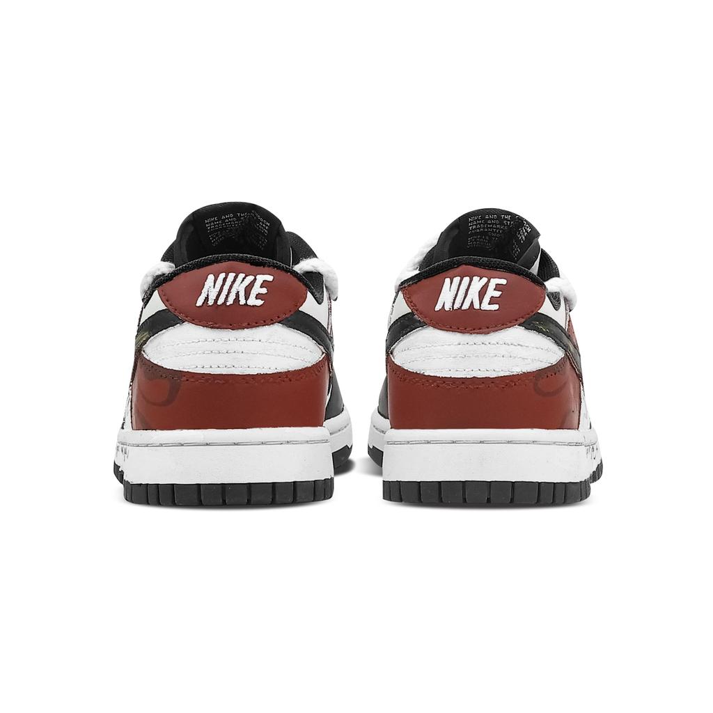 Nike Pantofi Skateboard Dunk Norocoși, Cutie Inimă Rezistenți la Abraziune Joasă Unisex Negru Roșu HF5441-100(Echipa773--)