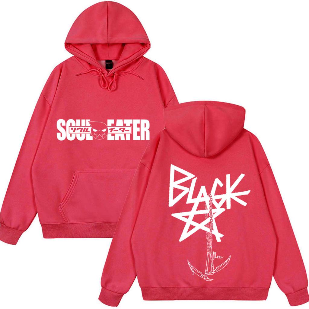 Japanese Anime Soul Eater Logo Funny Hoodie Unisex Clothing Fashion Harajuku Wear Oversized Casual Clothing Winter Streetwear