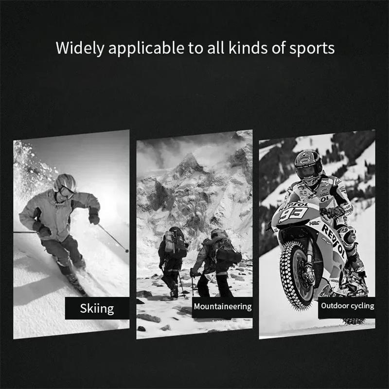Cold Resistant Skiing Gloves for Unisex Winter Thick Warm Riding Gloves Windproof Touch Screen Outdoor Hiking Motorcycle Gloves