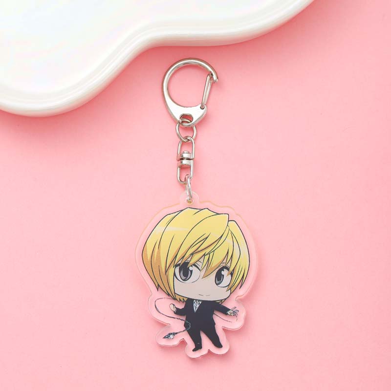 1/6Pcs Anime Figures HUNTER×HUNTER Acrylic Keychain Cute Backpack Pendant Funny Bag Charms Accessories Decoration Holiday Gifts