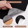 OLYCRAFT 3m Felt Fabric Sheet, 36cm Wide, 2mm Thick, Adhesive, Non-woven Fabric, Wool Fabric, Scratch Prevention, Wool Felt, Furniture Protection, Fel