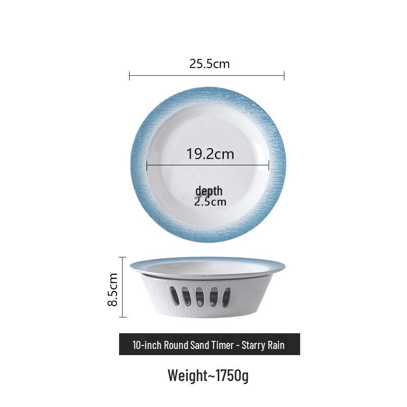 Star Rain Candle-Heated Enamel Serving Dish
