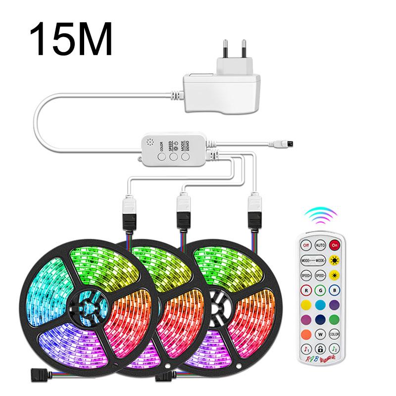 Bande LED RGB IP68 Bluetooth Smart LED Strip Light 5050 12V 5m 10m 15m Neon LED Ribbon Lights TV Backlight Decor LED Night Lamp