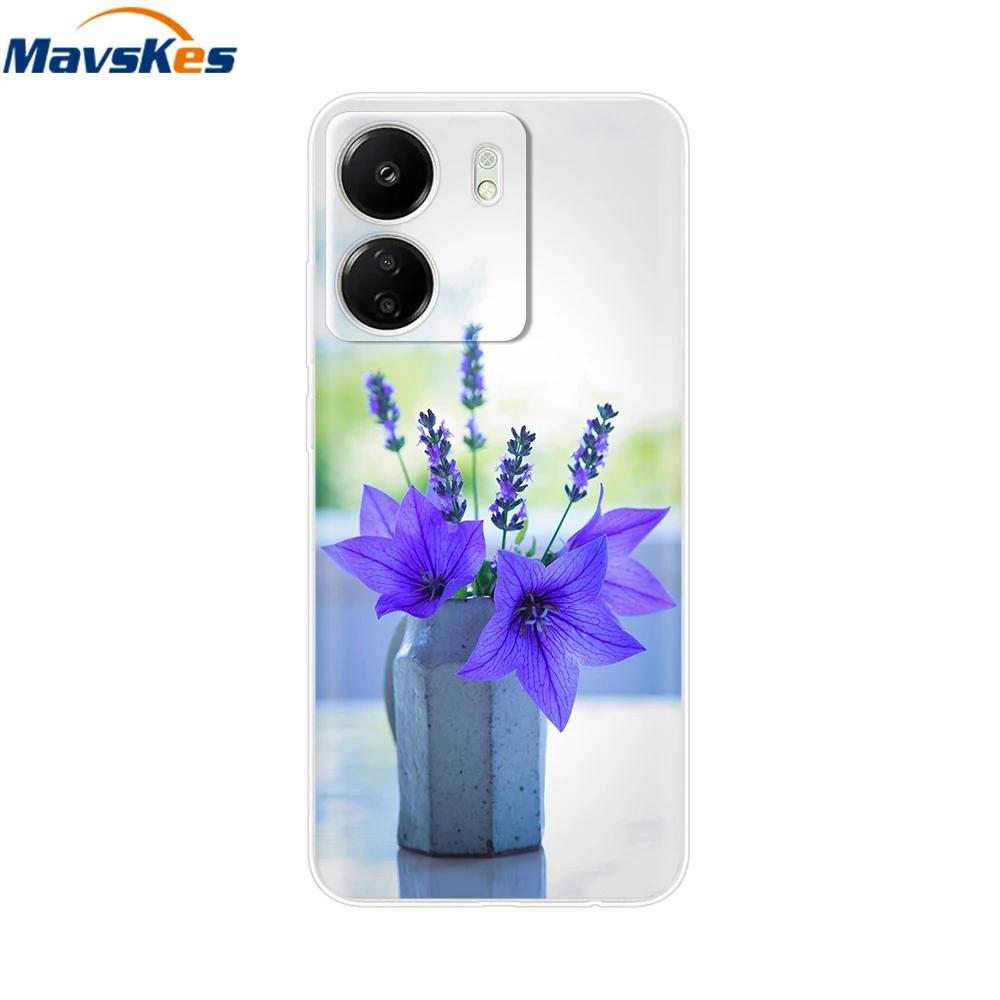 For Xiaomi Poco C65 Cases For Xiaomi Poco C65 Fashion Clear Soft Silicone Phone Cases TPU Fundas for PocoC65 c 65 Coque Bumper