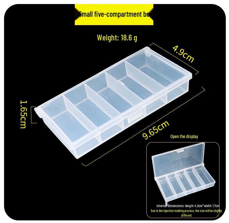Double-Sided Transparent Multifunctional Fishing Tackle and Lure Storage Box