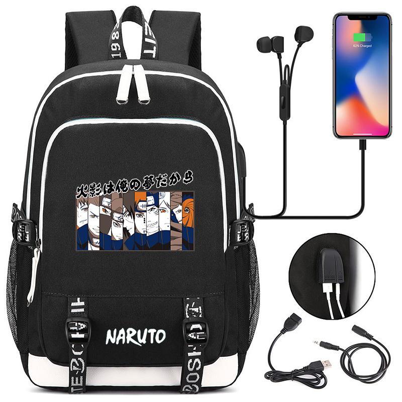 Anime Schoolbag Boy Girl Rucksack for Teen Backpack Student Usb Travel Bags Back To School Backpack Men Women Leisure