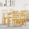 VidaXL Panama 5 Pcs Dining Set Solid Pine Wood, Dining Table Set, Kitchen Table and Chairs, Set 3345170