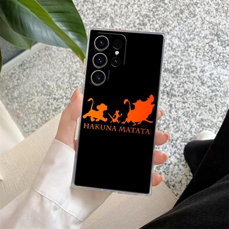 The Lion King Disney Transparent Case For Samsung Galaxy S26 S25 Ultra S24 S22 S26 Plus S20 S23 S21 S25 FE S24 5G Clear Cover