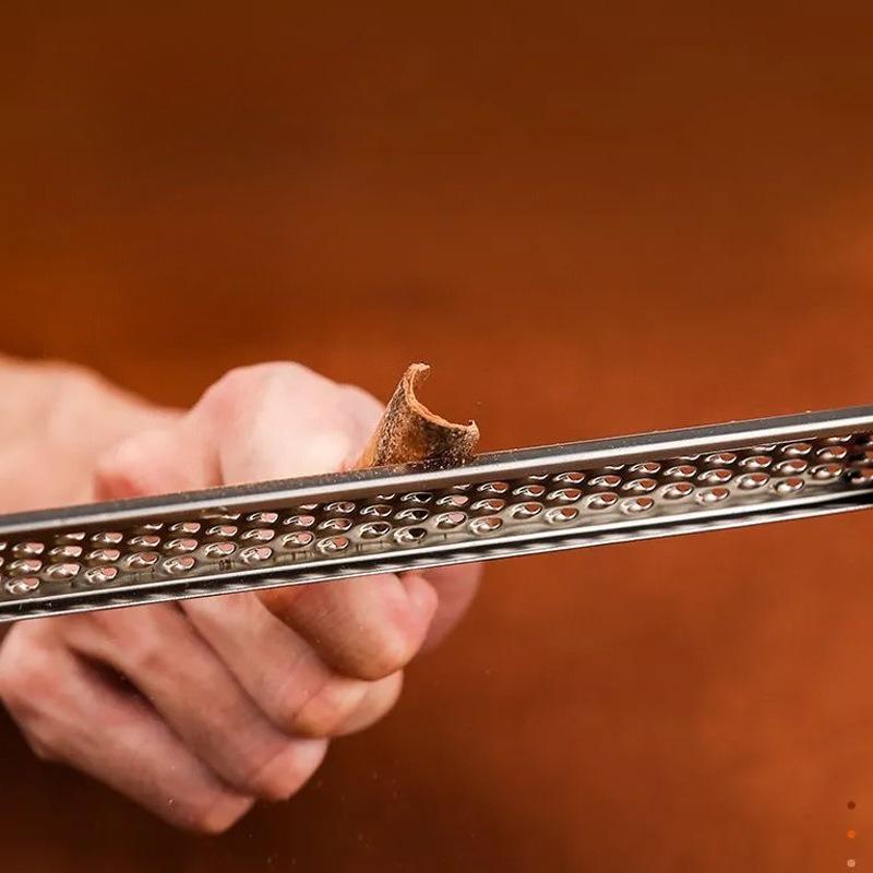 Stainless Steel Cheese Chocolate Grater Long Handle Citrus Lemon Zester & Cheese Grater for Garlic, Nutmeg, Vegetables, Fruits