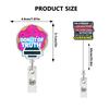 Glitter Acrylic Id Holder Vibrant Retractable Badge Reel Alligator Clip Badge Holder Inspirational Nurse Badge Reel For Nurse
