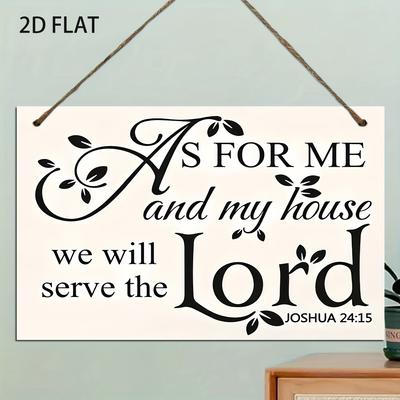 2D Flat Wooden Ornamen Sign, for Me and My Family, Nurseries, Vintage Home Decor Wall for Bar Kitchen, Restaurant Shop Wall Decor,