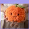 Juguete de Fruta Naranja de Peluche con Relleno de Algodón PP para Decoración de Habitación Infantil
