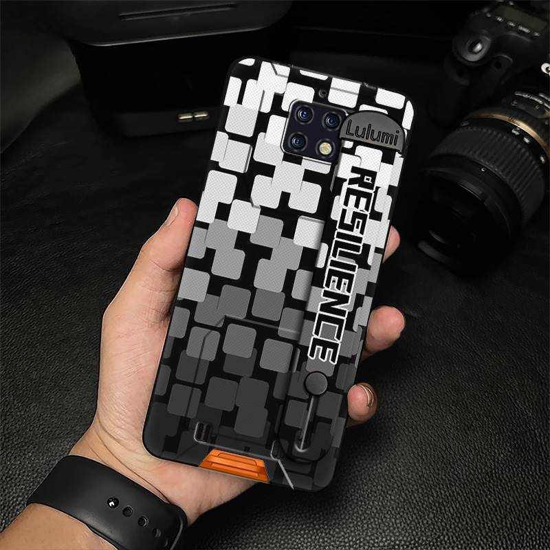 Commerce Masculine Phone Case For Oukitel WP6 Protective Wristband Geometry Waterproof Back Cover Anti-dust Silicone
