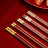 Red Sandalwood Chopstick Gift Set: Unlacquered, Unwaxed Solid Wood for One Person