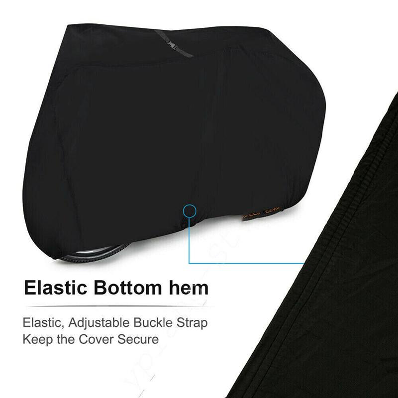 Waterproof Bicycle Covers Dustproof Bike Tent Multipurpose Protective Sleeve XL Size Case Snow Rain UV Protector Black