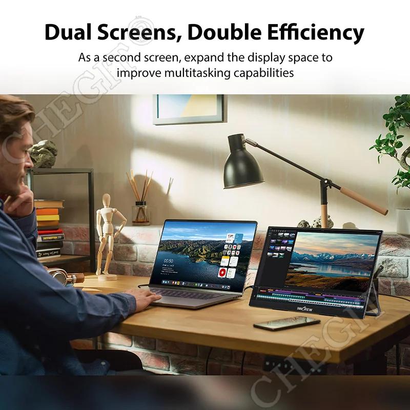 18.5 Inch Portable Monitor 1080P HDR 16:9 Computer Gaming Display 100Hz 100%sRGB IPS for Mac Laptop PC Switch Xbox PS4/5 Xbox