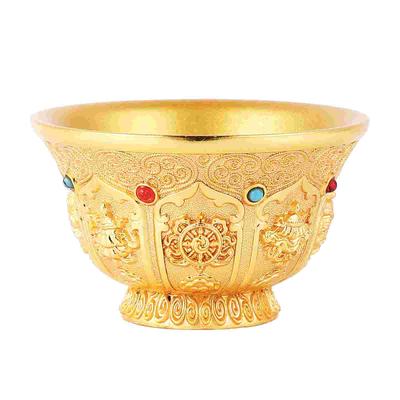 Ghee-Lampenhalter, feuerfeste Schale, Tempel, Kupfer, tibetische Altarzubehör, Dekoration