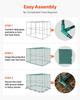 Crop Cage, 2.9 x 1.94 x 1.94 m Plant Protection Tent with Zippered Door, Wind-Resistant Tall Crop Cage, Easy to Install, Outdoor Raised Bed Cover,