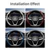 Suitable for Volkswagen Carbon Fiber Texture Steering Wheel Cover with Segmented Quick-Release Design, Durable, for Tiguan Golf T-Roc Polo Passat 