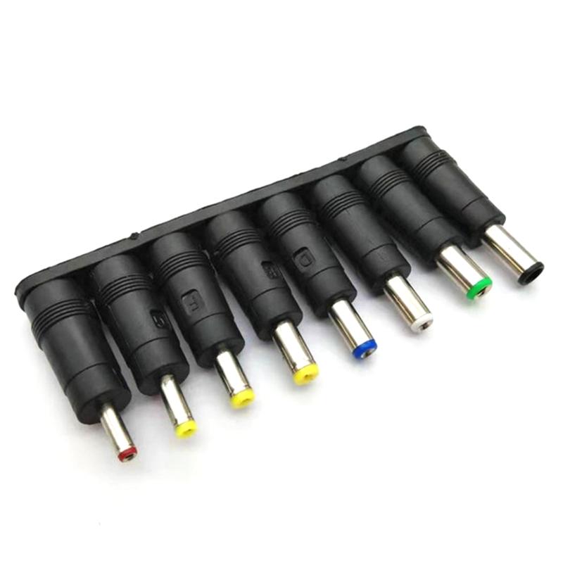 5,5x2,1mm für Notebook Laptop DC Stromladegerät Netzteil Adapter Spitzen Stecker Buchse zu 8 Stecker für Laptop Notebook
