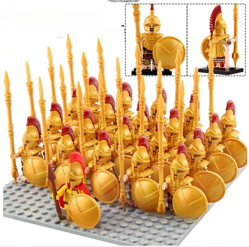 Spartan Warrior Toy Set: 21-Piece Roman Warrior Series for Kids
