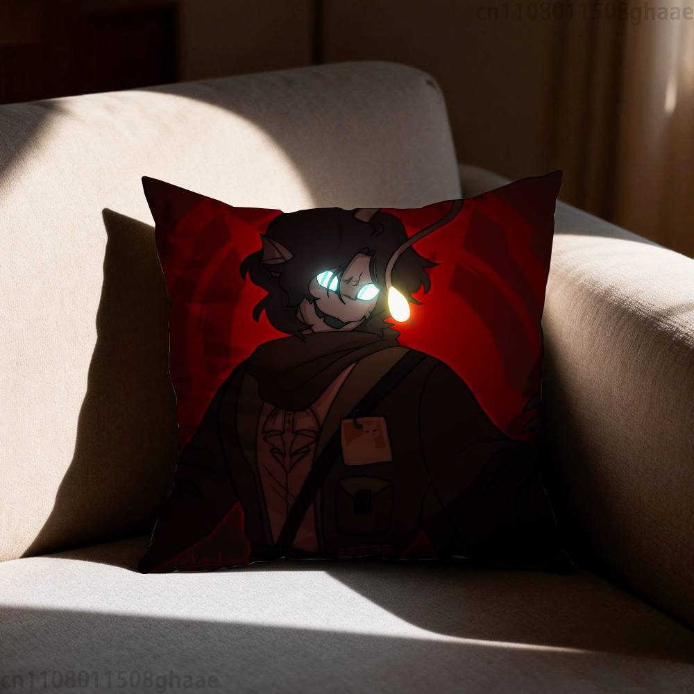 P-Pressure Sebastian Solace Pillow Case Square Double-Sided Printing Short Plush Sofa Cushion Cover Bedroom Bedside Pillow