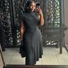 European and American Style Fashionable Women's Solid Color Dress, Round Neck Pullover Sleeveless Casual Temperament Irregular Skirt