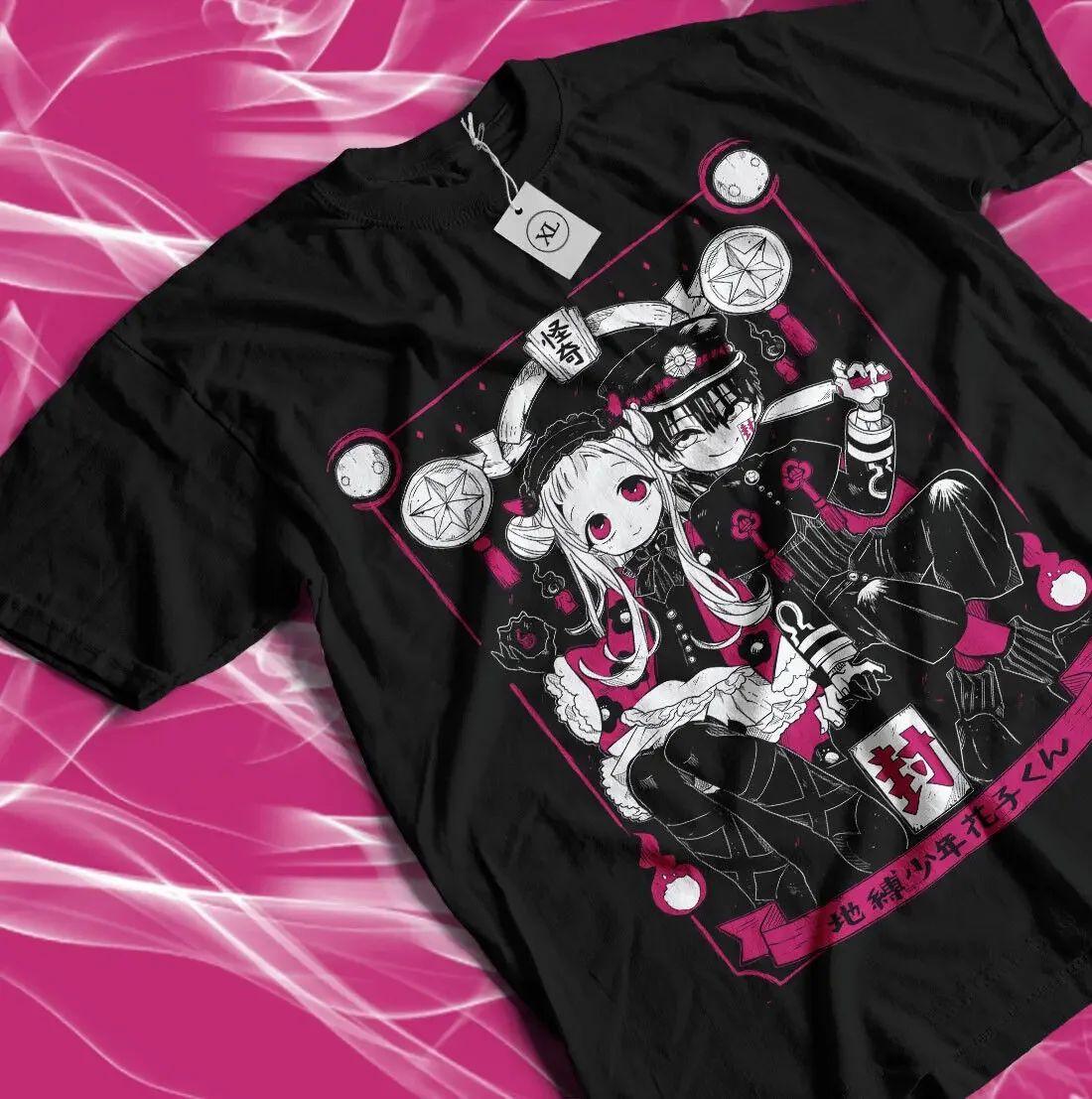 

Hanako Kun T-shirt Toilet Bondage Anime Jibaku Shounen Gift Pattern T Shirt Men and Women Print Cotton Tops Graphic Unisex 4XL