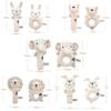 Cartoon Animals Newborn Comfort Toy Soft Infant Rattle Cute Baby Hand Shaker