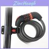Bike Security Lock With Fivedigit Combo For Mountain And Road Cycling Safety