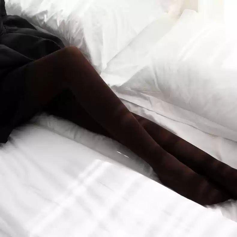 Vintage Chokladbruna Tights för Vår-Höst - Sammet Sexiga Slimmande Benförskönande Anti-Masklöpning Matta Tights