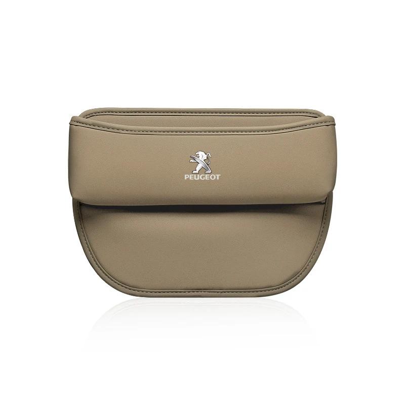 Car Seat Gap Organizer Leather Storage Box Interior Accessories for Peugeot 308T 307 407 208 508 301 406 306 3008 5008 2008 207