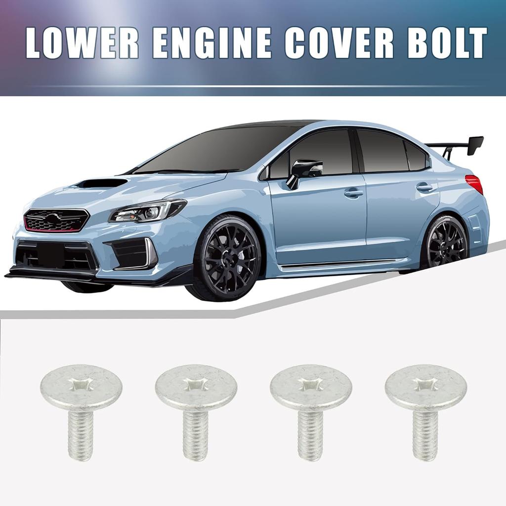 Car Engine Shield Cover Bolt 90105-TBA-A00 Cover Bolt Pin Screws for Honda Accord CRV Civic (Pack of 4)