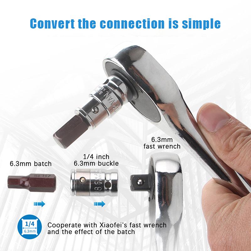 Durable Impact Socket Converter with Hex Shank Bits, Essential for Repair and Replacement Tools.