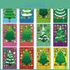 Adorable Cartoon Christmas Tree Stickers For Kids Interactive Playtime Fun Pack Of 12