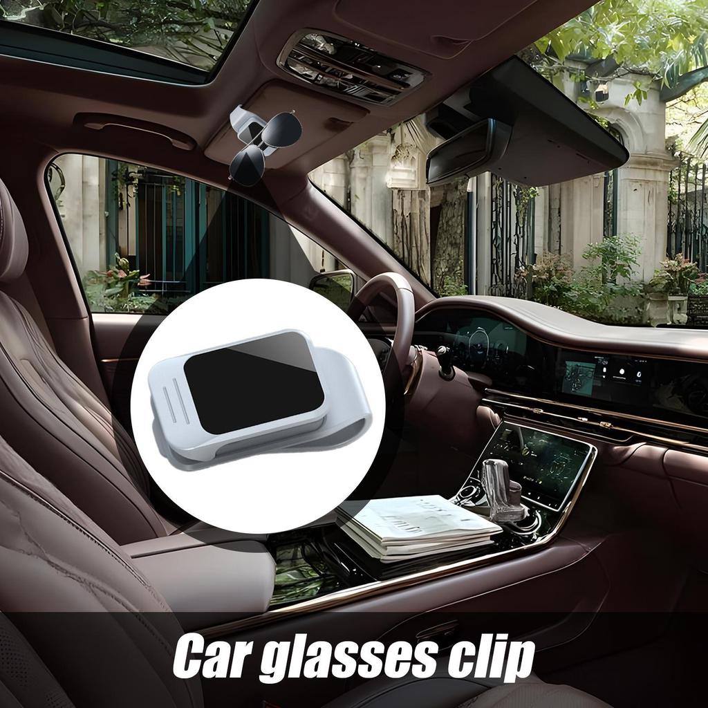 Sunglasses Holder for Car Sun Glasses Eyeglass Hanger Ticket Card Organizer Interior Accessories for Vehicle Man Woman All