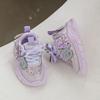 Girls' Fashionable Casual Shoes Children's Stylish Sports Shoes Rhinestone Sequined Dad Shoes Girls' Princess Shoes