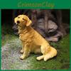 Retriever Simulated Golden Resin Handicrafts Suitable For Animal Collectors Gift